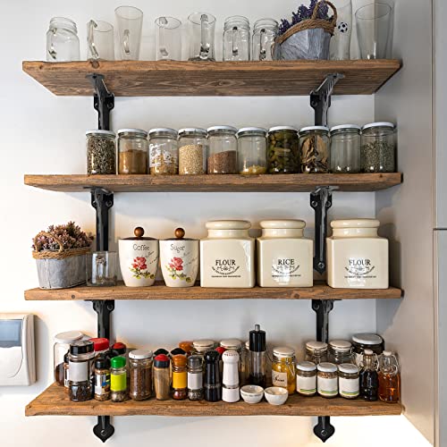 SELEWARE Heavy Duty Shelf Brackets 12 Inch, Deer Shelves Brackets, 300LB Capacity Decorative Metal L Brackets for Floating Shelves, Black Rustic Wall Mount Shelving Bracket with Screws, 2 Pack - size: 12 Inch, style: Deer-2 pack