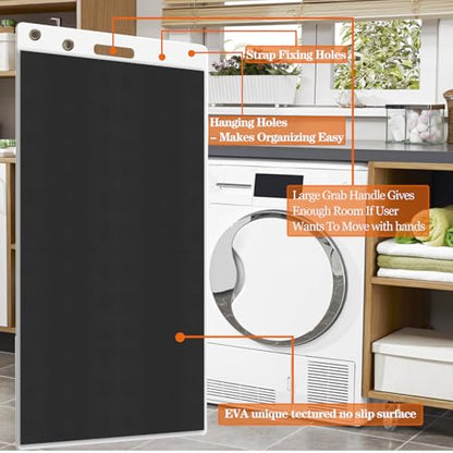 Appliance Slider with Pull Strap,Heavy Duty Moving Mat Furniture Sliders for Ultimate Floor Protection Appliance Moving Mat Glides Easily 49" X 30" - size: 49" X 30"