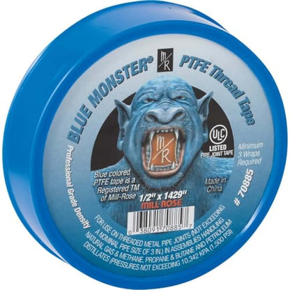 LS Larsen Strings Mill Rose Blue Monster Blue 1429 in. L x 1/2 in. W Thread Seal Tape