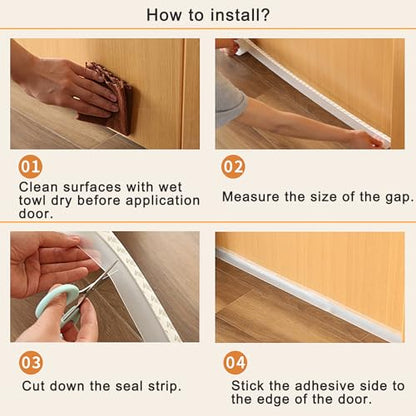 Silicone Clear Weather Stripping Door Seal, Silicone Seal Strip, Sliding Door Seal Weather Stripping, Door Draft Stopper for Side of Door, Self-Adhesive Insulation Tape for Gaps (25mm;26Ft) - size: 25mm;26Ft