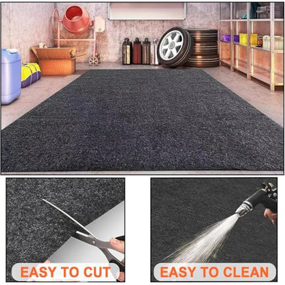 Parking Mats for Garage Floors, Driveway Oil Mat for Motorcycles, Workbenches, Cabinets, Pets, Porches, Prevents Liquid Spills, Drips, Splashes, and Stains - size: 250x600cm