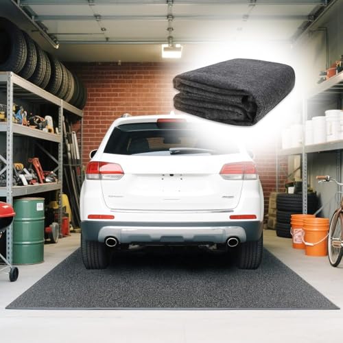 Garage Floor Mat, 4mm Thick DIY Oil-Proof Protective Mats for Motorcycles, Workbenches, Cabinets, Pets, Bathtubs, Porches and Workshops - size: 100*150CM