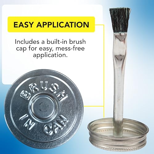 Gasoila NT Pipe Thread Sealant, High-Performance Leak Protection, NSF, Made in USA, Free of PFAS, 1/2 Pint Brush-in-Cap, -50°F to 400°F, for Metal & Plastic, Seals to 6,000 PSI - size: 1/2 Pint