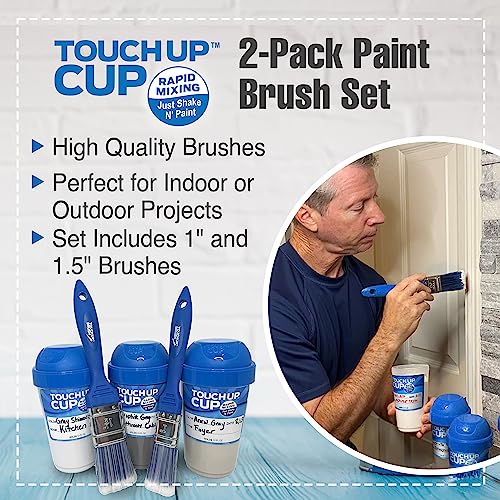 Touch Up Paint Brushes, House Painting Brush for Wall, Trim, Edge, Home Improvement, Premium, As Seen On Shark Tank Products, Pack of 2 - size: Pack of 2