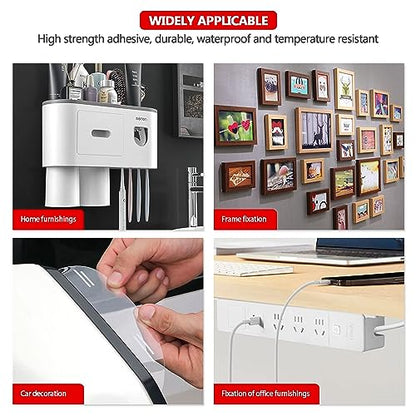 3M Heavy Duty Double Sided Tape 2''x15.4Ft Mounting Tape, 0.04in Thick Clear 4910 Adhesive Waterproof Foam Tape for Car Home Office Deco - color: Clear, size: Width 2"