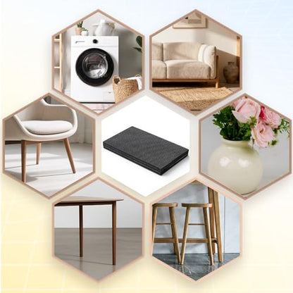 30 Pcs Non Slip Furniture Pads Furniture Grippers Hardwood Floors Thick Self Adhesive Feet Anti Slide Furnitures Floors Protectors Non Skid for Furnitures Legs for Keep Couch Stoppers