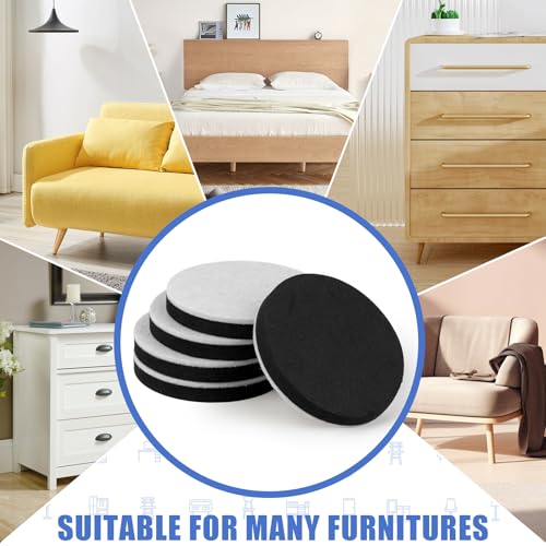 16pcs Furniture Sliders for Hardwood Floors, 3-1/4" Felt Furniture Sliders, Moving Pads Sliders with Unique Design, Easy Slide Furniture & Saves Floor Wear - size: 16pcs 3 1/4 inch
