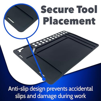 Skywin Cleaning Mat - Anti-Slip Shooting Mat for Gun Cleaning Mat, Magnetic Mat, Rubber Mat Repair Workbench Mat for Gun Mats Cleaning - style: Square (17x12 IN)