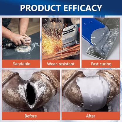 2pcs Strong Foundry Glue for Metal Enhanced Casting Glue Metal Repair G-LUE Heavy Duty for Me-tal Plastic Ceramic Wood Bonds Steel Aluminum