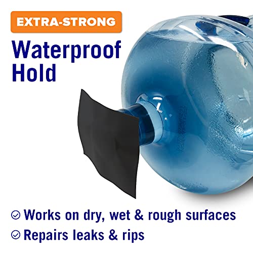 Better Boat Black Waterproof Tape for Leaks, Heavy Duty Marine Grade Sealant, 15 ft x 4 in, for Pools, Gutters, Underwater Repair, Patching and Sealing