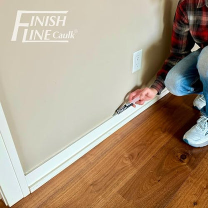 Precision Caulking Tool Pro Pack – Refillable Caulking Syringe Applicator Kit with Micro-Fine Replaceable Tips for Baseboards, Trim, Small Cracks & Detail Sealing - style: Finish Line Caulk Pro Syringe Applicator *Retail-ready hanging pouch.
