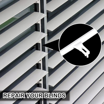 10 Pcs Shutter Repair Slider Connector Plantation Shutter Repair Kit Plantation Shutter Replacement Parts Vinyl Shutter Vane Connector, 2 Connect 3.25" Center Spacing