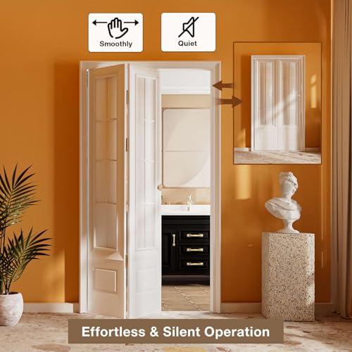 Bifold Door Hardware Kit, 36-Inch Bi-fold Closet Door Track Kit Bifold Closet Door Hardware Kit Folding Door Hardware Repair Replacement Tool Kit - size: 36 Inch Track