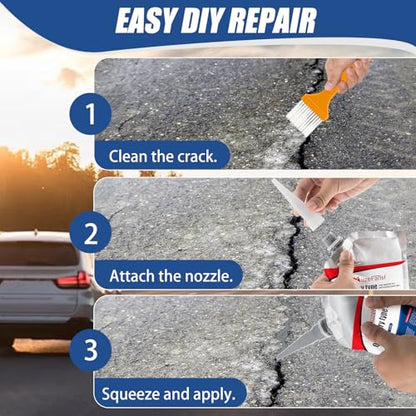 Concrete Crack Filler, Concrete Crack Repair Sealant, Weather-Resistant Crack Caulking Glue, Fast-Drying Crack Repair Adhesive for Slabs, Sidewalk, Foundation & Garage – Indoor Outdoor Use (5 Pack) - style: 5 Pcs,5.5LB