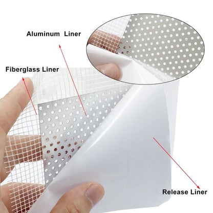 6Pcs Drywall Repairs Patch,4 x 4 Inch Drywall Repair Kit, Self Adhesive Wall Hole Repair Kit for Damaged Drywall or Ceiling