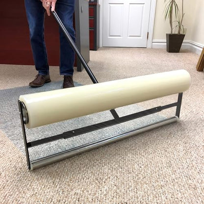Zip-UP Carpet Protection Film - 24" x 50' Floor and Surface Shield with Self Adhesive Backing & Easy Installation - CPF2450