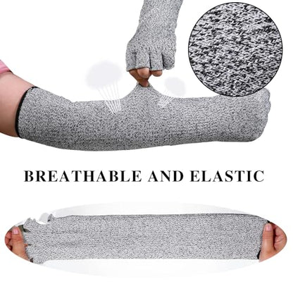 Sintege Anti Cut Protective Sleeves Arm Sleeves Safety Cut Resistant Gloves