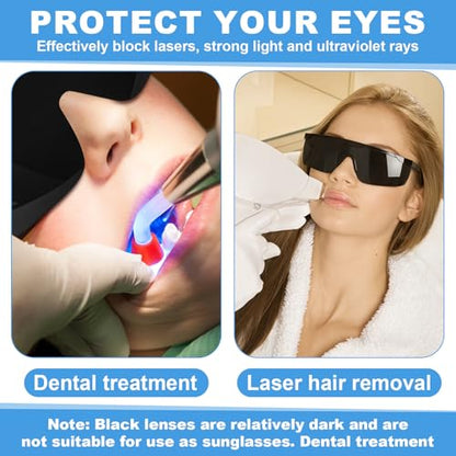 Treela 50 Pcs Safety Goggles Bulk Anti-Fog Glasses with Adjustable Temples and Wraparound Lenses Scratch Resistant Safety - color: Black