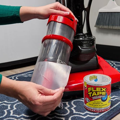 Flex Tape, Original Thick Flexible Rubberized Waterproof Tape - Seal and Patch Leaks, Works Underwater, Indoor Outdoor - Home RV Roof Plumbing and Pool Repairs, Clear, 8 in x 5 ft, Pack of 1 - size: 8" x 5' (Pack of 1)