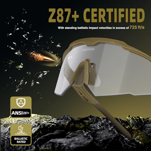 Shooting Glasses Anti Fog with High Definition Lenses, ANSI Z87+ Certified Tactical Safety Glasses for Men Women - color: D2-clear / Yellow