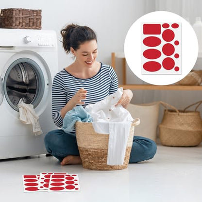 Down Jacket Patches Nylon Repair Tape Self-Adhesive Repair Patch | Pre-Cut, Waterproof Tear-Resistant Rip-Stop Nylon Fabric Patches to Fix Holes in Clothing, Sleeping Bags - color: Red