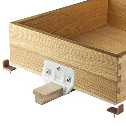 Rockler Hardwood Center Mount Drawer Slides - Wooden Drawer Track Features Classic “T” Shaped Design – Center Mount Slide Made of Hardwood - Drawer Center Track Fits the Slide Guides