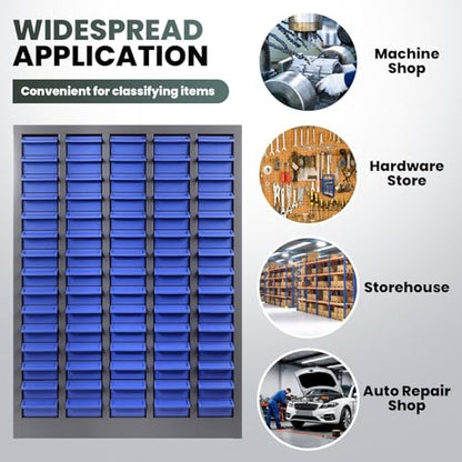 Large Parts Cabinet : 75-Drawer Nut and Bolt Organizer with ABS Drawers, Adjustable Dividers, Labels, 860-Pound Capacity for Hardware Storage (26x9x35In) - size: 75-Drawer