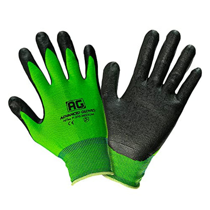 – NiTex P-12 Nylon Nitrile Gloves, Breathable Nitrile Foam Coated Utility Gloves for Insulated Grip, Green, 12-Pair, Medium - color: Green, size: 12 Pairs (Medium)