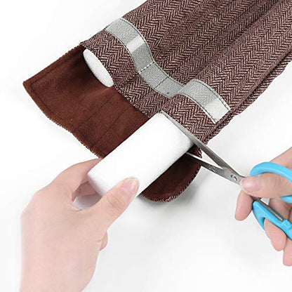 VISEMAN 36 Inch Under Door Stopper-Door Noise Blocker, Double Sided Door Stopper, Machine-Washable - color: Nylon-cotton Coffee