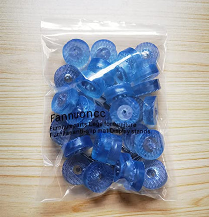 30 Pcs Translucent Cylindrical Shape Furniture Pads Rubber Non Slip Feet Pad for Table Desk Chair Sofa and Cutting Boards (30mm x 11mm) - size: 30mm x 11mm