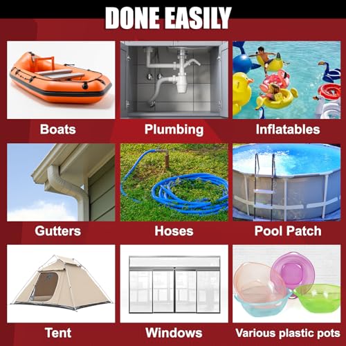 ETERART Waterproof Tape 4 Inch x 10 FT, Seal Tape Clean - Heavy Duty Leak Repair for Roof, Pipe, Boat, Hose & Outdoor Emergency Fix - Permanent Weather Resistant Seal - color: Clean