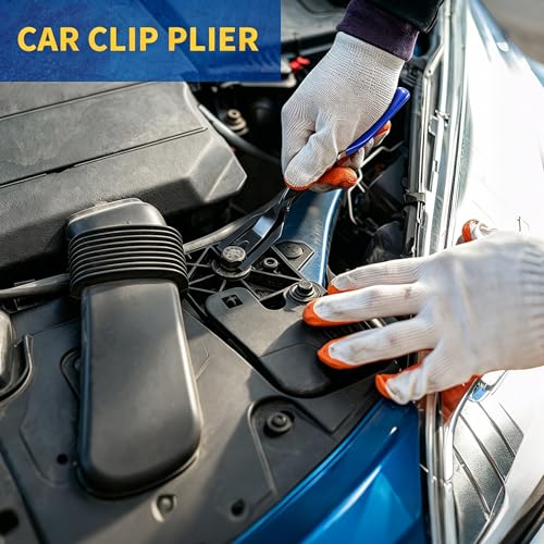 Clip Pliers Trim Upholstery Tools - 3 Pack Car Removal Tool Set to Remove Rivets Fasteners Push Pins, Clips Puller Kit for Door Dash Dashboard Panel Body Repair Tools - color: blue
