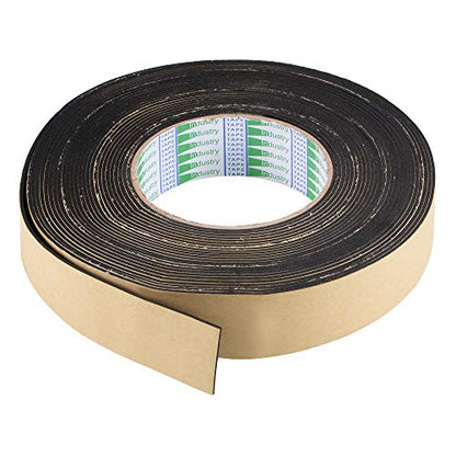 uxcell Sealing Foam Tape 30mm Wide 1.5mm Thick 10m/32.8ft Long, EVA Self Adhesive Weather Strip for Window Door Insulation - size: 30mmx1.5mmx10m