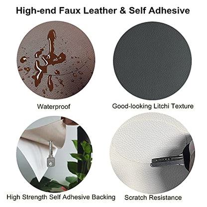 ILOFRI Leather Repair Patch Tape 3x60 inch, Strong Adhesion Backing Self Adhesive Vinyl and Leather Repair Kit for Couch, Car Seats, Boat Seats, Sofa, Upholstery. Bonded Leather Repair Roll - Red - color: Dark Red, size: 3x60 inch