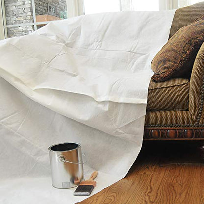 Trimaco 2602 Double Guard Super Tuff 2-Layer Drop Cloth, 4-feet x 10-feet, Whites - size: 4-feet x 10-feet