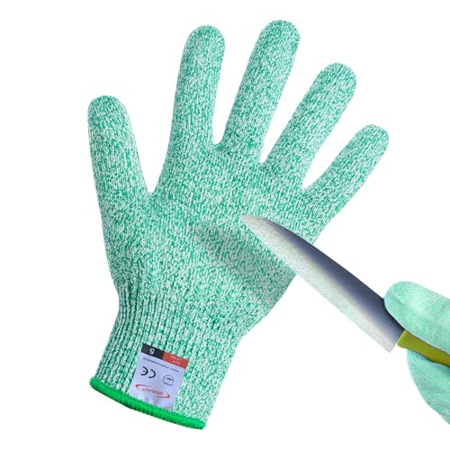 Cut Resistant Gloves, 1 Pair, Small, Green - Cut Proof Kitchen Gloves for Chef, Oyster Shucking, Fish Fillet Processing, Carving Wood and Gardening - color: Green, size: Small (Pack of 2)