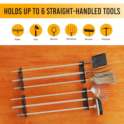 Utility Trailer Tool Rack, Shovel Holder for Truck, 4Pcs 3 Hole Tool Rack Rake Shovel Holder Landscape Hand Tool Accessories for Trailer Truck - size: 4pcs 3 Hole Tool Rack