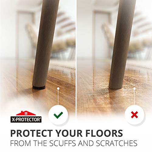 X-PROTECTOR Non Slip Furniture Pads - 8 pcs Premium Furniture Grippers 2"! Self-Adhesive Rubber Feet Furniture Feet - Ideal Non Skid Furniture Pad Floor Protectors - Keep Furniture in Place! - size: 8 Round 2"