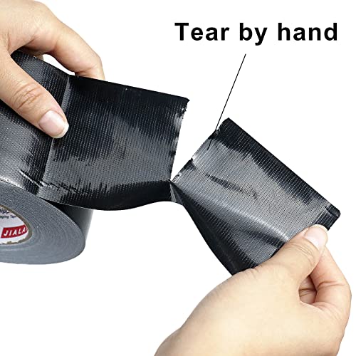 Wide Duct Tape, Industrial Grade 30Yards (90 ft) Wide Tape Duct 3 Inch, 9 Mil Heavy-Duty, Waterproof, Strong, Flexible, No Residue, for Crafts & Home Improvement (Black, 3'' x 90ft) - color: Black, size: 3'' x 90ft