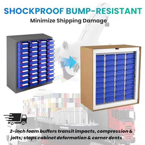 40 Drawers - Part Cabinet, Shelves & Label Stickers - Bolt and Nut Organizer Bolt Bin Cabinets, Durable Steel Tool Storage Cabinet for Garage/Workshop Small Parts/Hardware Organization (40 Drawer) - style: 40 Drawer