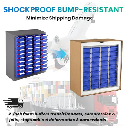 40 Drawers - Part Cabinet, Shelves & Label Stickers - Bolt and Nut Organizer Bolt Bin Cabinets, Durable Steel Tool Storage Cabinet for Garage/Workshop Small Parts/Hardware Organization (40 Drawer) - style: 40 Drawer