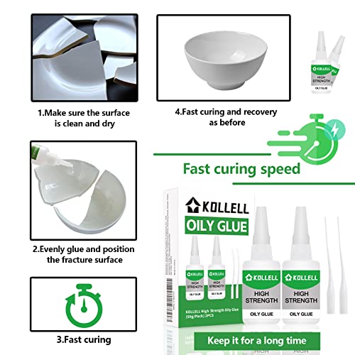 High Strength Oily Glue,Universal Super Glue,Welding High-Strength Oily Glue, Used for Quick Repair of Metal, Plastic, Wood, Glass, Jade and So On(50g/pcs) (3PCS) - color: Oliy Glue 3Pcs