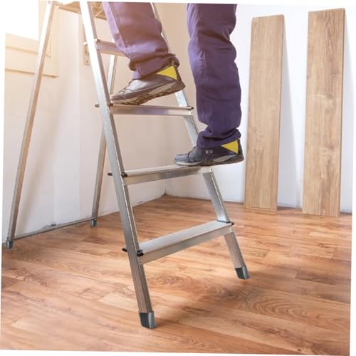 TEHAUX 4pcs Slip Mats for Stairs Outdoor Ladder Protective Pad Skid Step Mat Easy Install Step Ladder Feet Covers