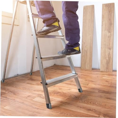 TEHAUX 4pcs Slip Mats for Stairs Outdoor Ladder Protective Pad Skid Step Mat Easy Install Step Ladder Feet Covers