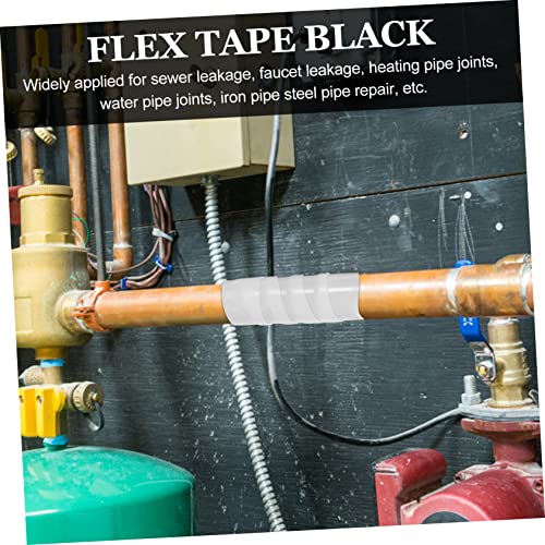 Lurrose Flexible Silicone Rubber Seal Tape for Plumbing Leak Repair Compression Resistant Weatherproof Pipe Leak Sealant for Faucets Heating Joints and Water Tanks