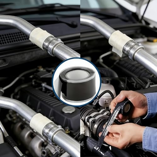 3 Rolls Heavy-Duty Sealant Tape - Instant Waterproof Adhesive, Clear Pipe Repair Tape for Leak Fixing, Pipe Connection & Pipe Maintenance