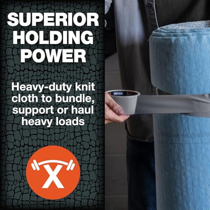 T-REX Tape Heavy Duty Duct Tape with UV Resistant & Waterproof Backing for Ferociously Strong Repairs, 1.88" x 30 yd, Gunmetal Gray, 1 Roll - color: Gunmetal Gray, size: 1-Roll, 30 Yds x 1.88"