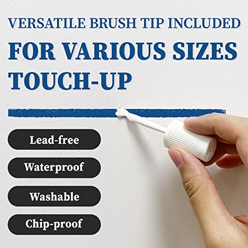 DWIL White Touch Up Paint - Multi Surface Touch Up Paint Pen, Scratch Repair for Wall, Door, Cabinets, Metal, Appliance, Wood, Furniture, 1.5 Fl Oz (Semi Gloss, Vanilla White) - color: Vanilla White