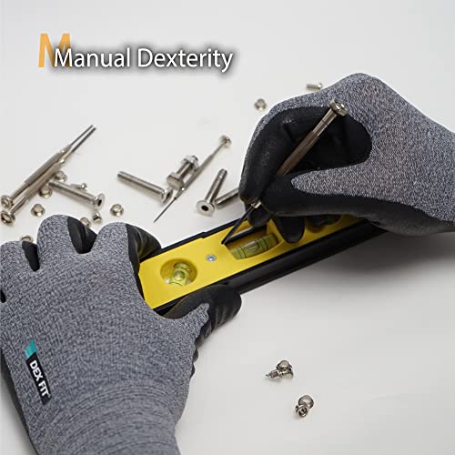 DEX FIT Grey 3 Pair Protective Gloves, X-Small - color: Grey, size: X-Small(3 Pairs)