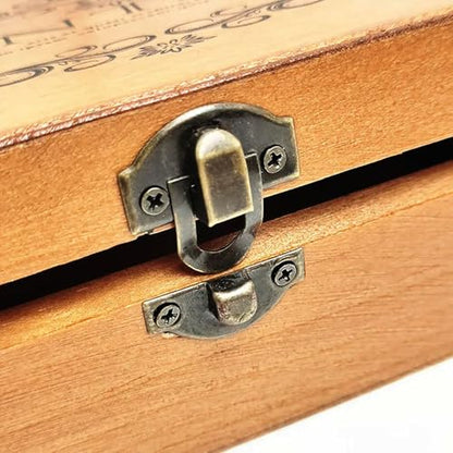 10 Set Mini Antique Bronze Jewelry Box Hinges and Latches Small Hinges for Wooden Box for Jewelry Box Hardware with Matching Screw Set